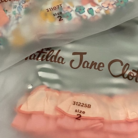 Matilda Jane Smocked Floral Top w/ Knit Shorties - Picture 5 of 5